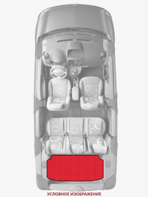 ЭВА коврики «Queen Lux» багажник для Chevrolet Spark (M300)